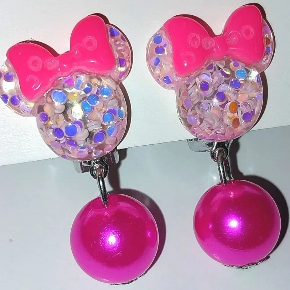 Beautiful fashion clip-on kids earrings